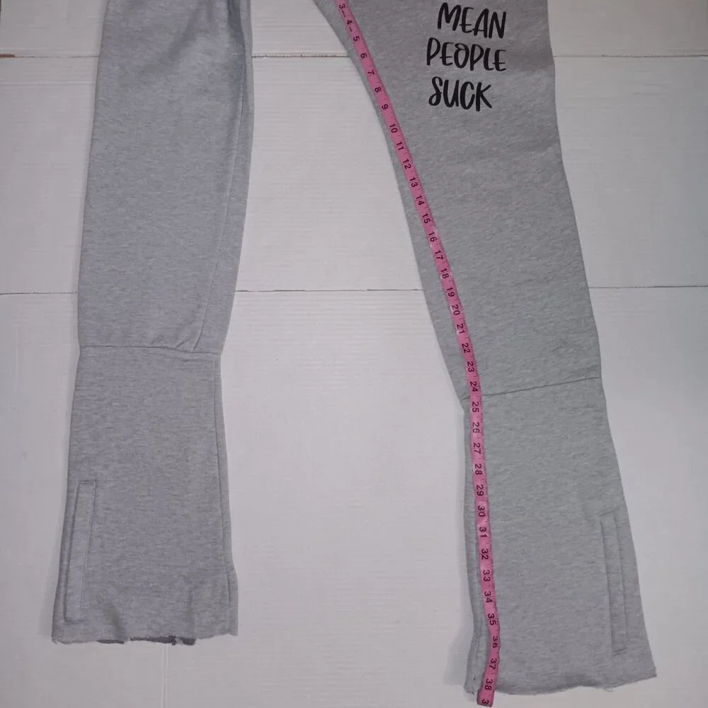 T CREW STACKED MEAN PEOPLE SUCK GRAPHIC SWEATPANTS